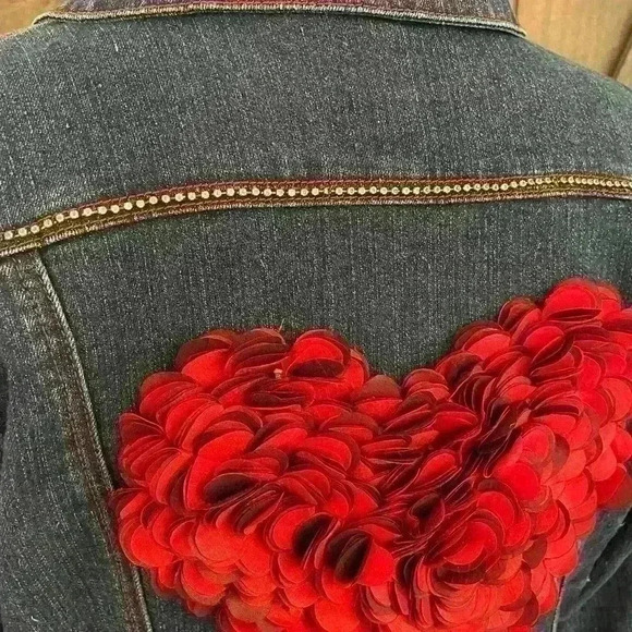 Custom repurposed Zanani Jean Jacket Size Medium - Picture 2 of 10